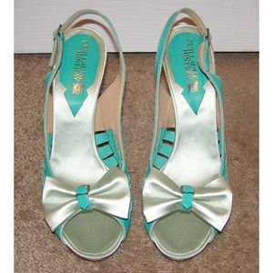 New Guillaume Hinfray Leather Satin Slingbacks 8